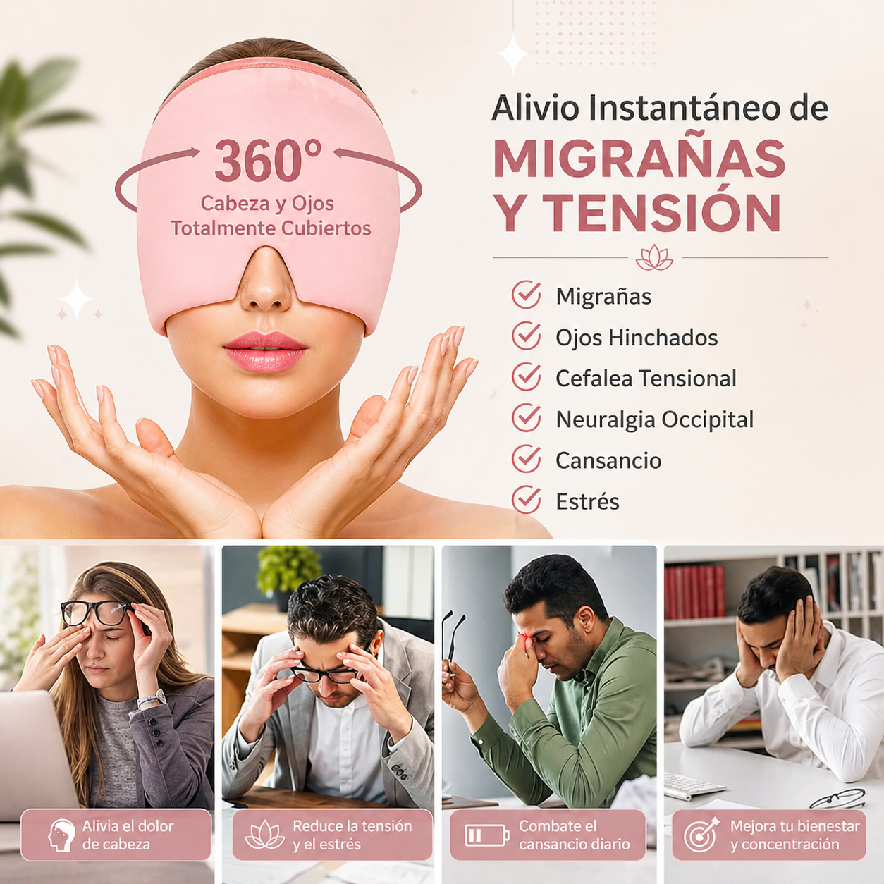Escudo Anti-Estrés: Gomitas de Citrato de Magnesio + Gorro Terapéutico