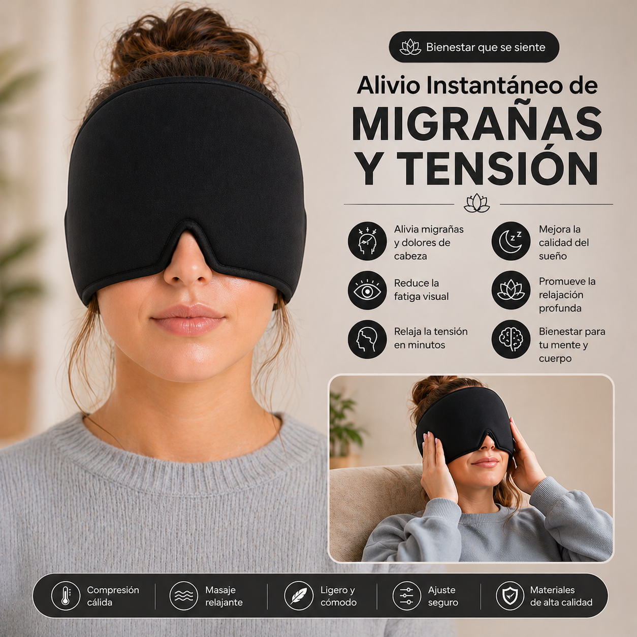 Escudo Anti-Estrés: Gomitas de Citrato de Magnesio + Gorro Terapéutico